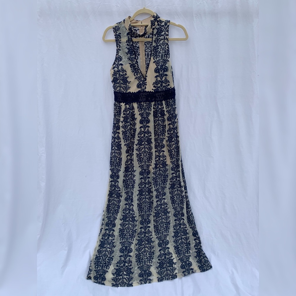 blue lace Dress